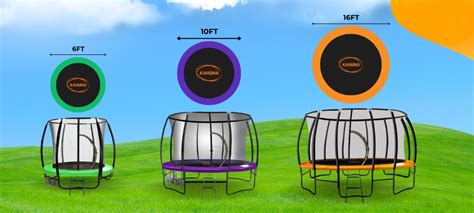 trampoline sizes chart|what size trampoline for adults.